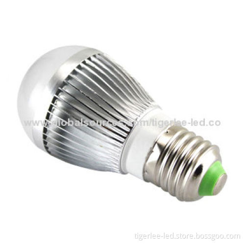 E27 LED bulb lighting with aluminum shell + PC lampshade, great energy saving, CRI>80